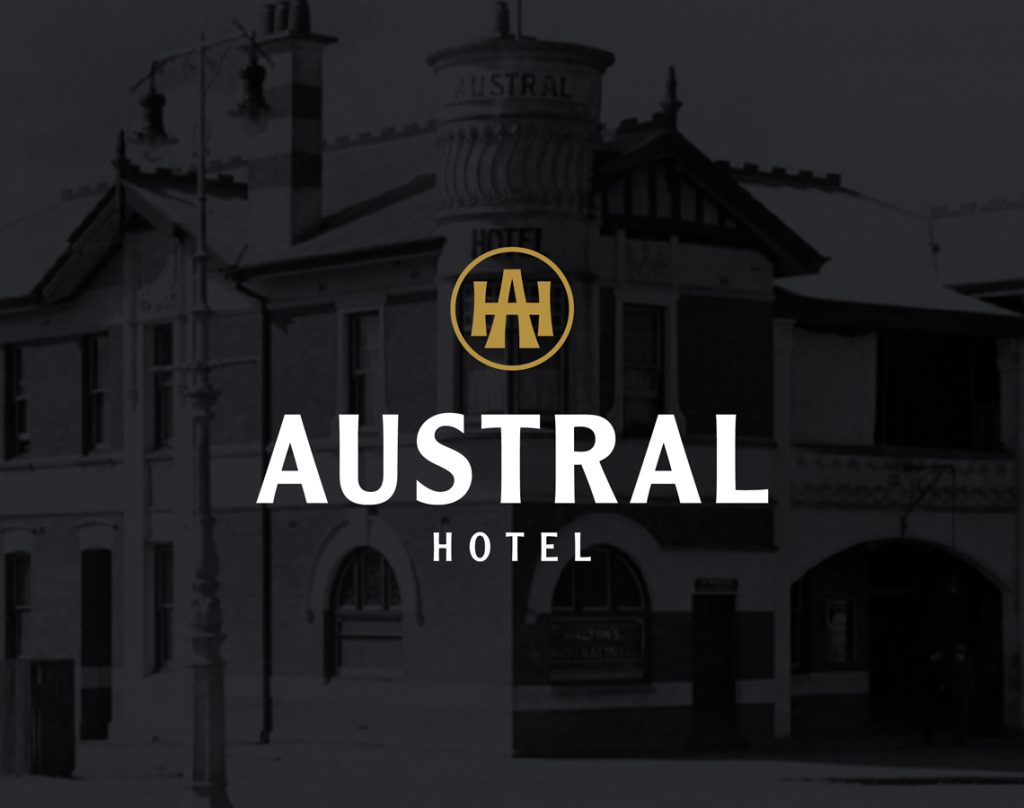 The Austral Hotel Colac Logo Design